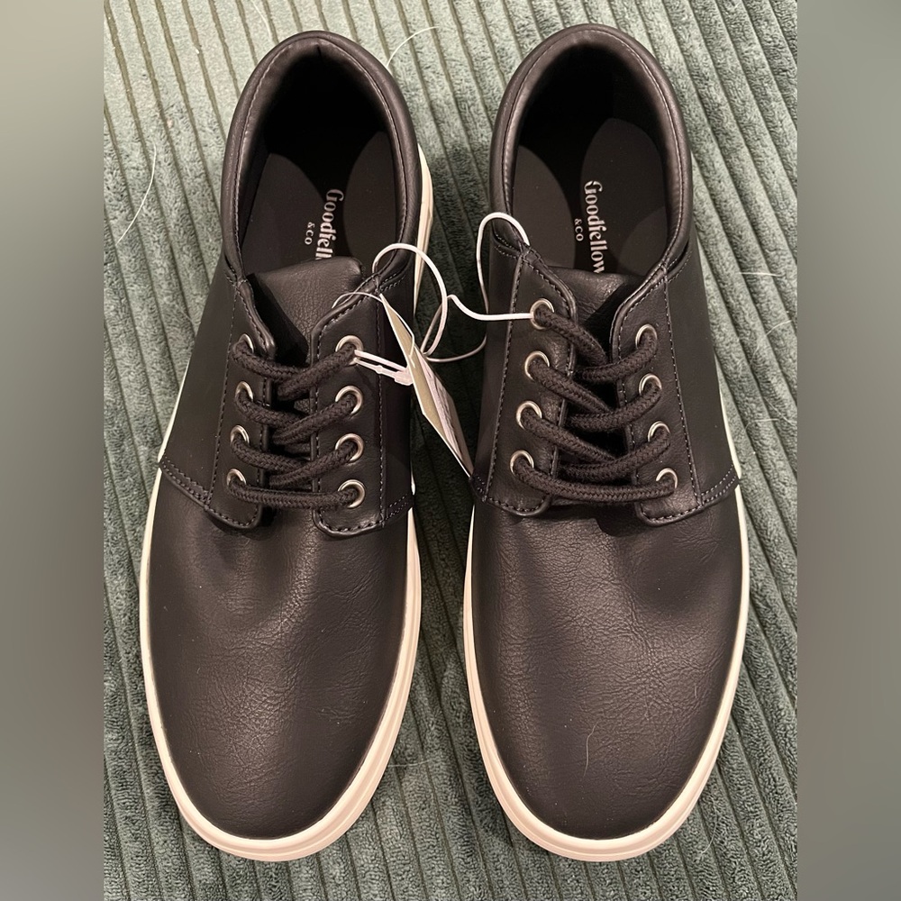 Goodfellow & Co Men’s Rome Black Shoe W/Laces Size 7 NWT